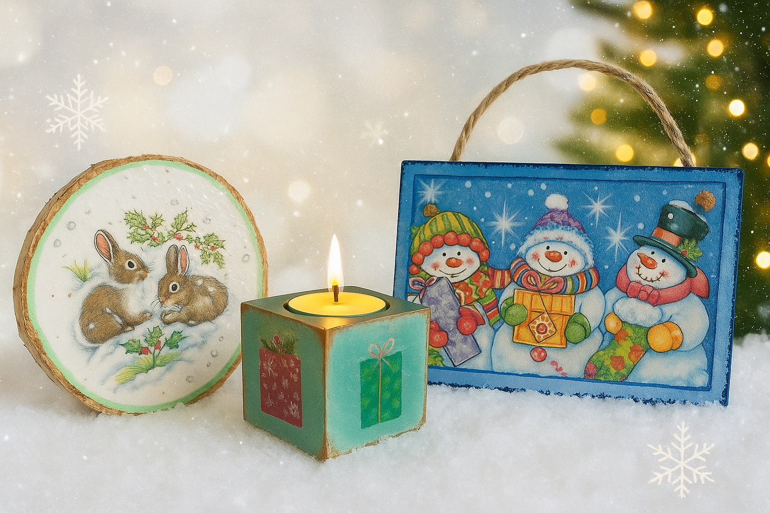 Zestaw ozdob sezonowych